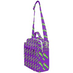 Ice Freeze Purple Pattern Crossbody Day Bag by snowwhitegirl