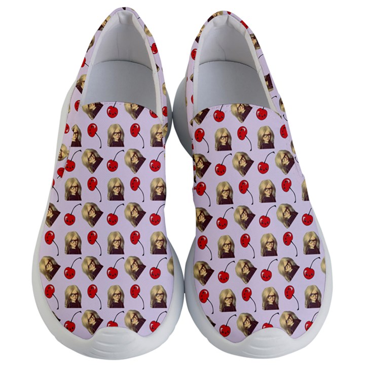 Doll And Cherries Pattern Women s Lightweight Slip Ons