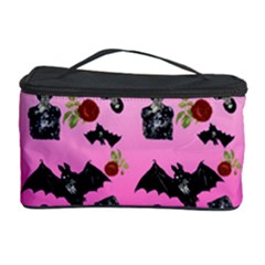 Pink Gradient Bat Pattern Cosmetic Storage by snowwhitegirl