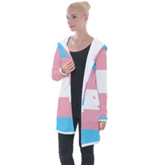 Transgender Pride Flag Longline Hooded Cardigan by lgbtnation