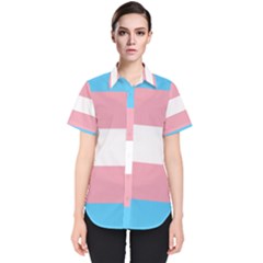 Transgender Pride Flag Women s Short Sleeve Shirt