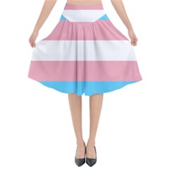 Transgender Pride Flag Flared Midi Skirt by lgbtnation