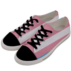 Transgender Pride Flag Men s Low Top Canvas Sneakers by lgbtnation