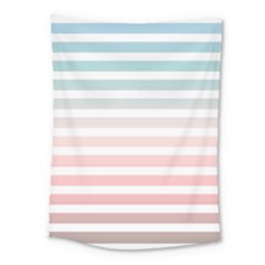 Horizontal Pinstripes In Soft Colors Medium Tapestry by shawlin