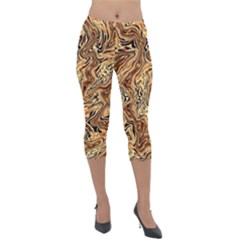 Safari 1 Lightweight Velour Capri Leggings  by ArtworkByPatrick