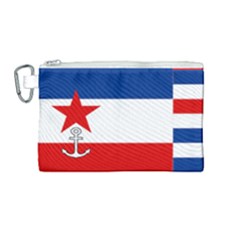 Naval Ensign Of Yugoslavia, 1942-1943 Canvas Cosmetic Bag (medium) by abbeyz71