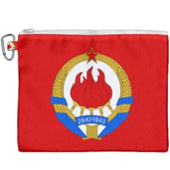 Naval Jack Of Yugoslavia, 1956-1963 Canvas Cosmetic Bag (xxxl) by abbeyz71