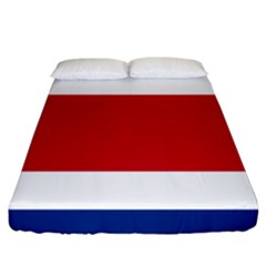 National Flag Of Costa Rica Fitted Sheet (king Size) by abbeyz71