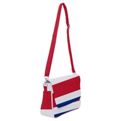 National Flag Of Costa Rica Shoulder Bag With Back Zipper