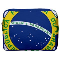 National Seal Of Brazil Make Up Pouch (large) by abbeyz71