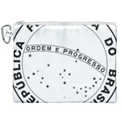 National Seal Of Brazil Canvas Cosmetic Bag (xxl) by abbeyz71