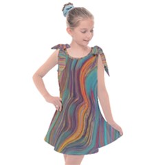 Colorful Sketch Kids  Tie Up Tunic Dress by bloomingvinedesign