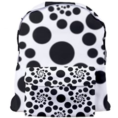 Dot Dots Round Black And White Giant Full Print Backpack