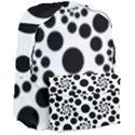 Dot Dots Round Black And White Giant Full Print Backpack View3