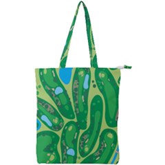 Golf Course Par Golf Course Green Copy Double Zip Up Tote Bag by Nexatart