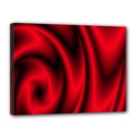 Background Red Color Swirl Canvas 16  X 12  (stretched) by Nexatart