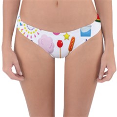 Summer Fair Food Goldfish Reversible Hipster Bikini Bottoms