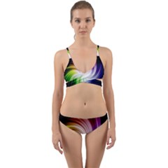 Rainbow Swirl Twirl Wrap Around Bikini Set by Nexatart