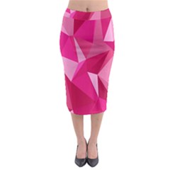 Pattern Halftone Geometric Midi Pencil Skirt by Nexatart