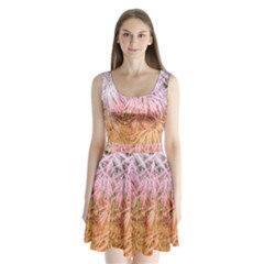 Fineleaf Japanese Maple Highlights Split Back Mini Dress  by Riverwoman