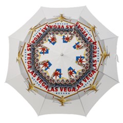 Las Vegas Welcome Sign Icons Straight Umbrellas by Gravityx9
