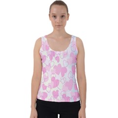 Valentine Background Hearts Bokeh Velvet Tank Top by Nexatart