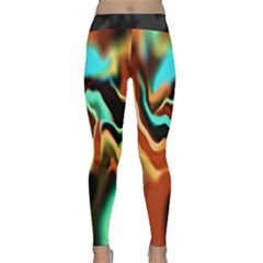 Infinity Mountains Ii Classic Yoga Leggings by 5dwizard