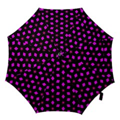 Pattern Stars Squares Texture Hook Handle Umbrellas (medium) by Nexatart