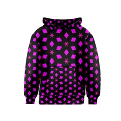 Pattern Stars Squares Texture Kids  Pullover Hoodie