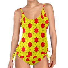 Pattern Red Star Texture Star Tankini Set by Nexatart