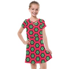 Pattern Flower Pattern Seamless Kids  Cross Web Dress