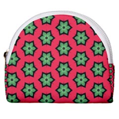 Pattern Flower Pattern Seamless Horseshoe Style Canvas Pouch by Nexatart