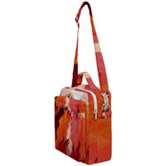 Fire Abstract Cartoon Red Hot Crossbody Day Bag by Nexatart