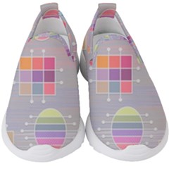 Pastels Shapes Geometric Kids  Slip On Sneakers