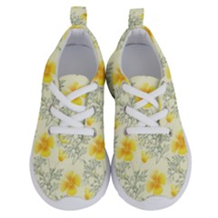 Floral Background Scrapbooking Running Shoes