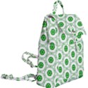 White Background Green Shapes Buckle Everyday Backpack View2