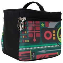 Background Colors Abstract Shapes Make Up Travel Bag (big)