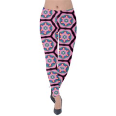 Background Pattern Tile Velvet Leggings