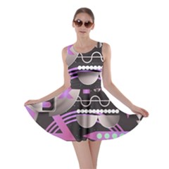 Background Abstract Geometric Skater Dress