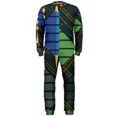 Background Colors Non Seamless Onepiece Jumpsuit (men)  by Nexatart