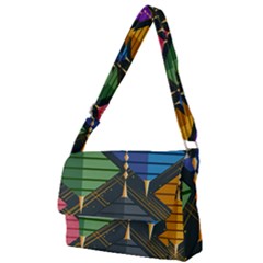 Background Colors Non Seamless Full Print Messenger Bag