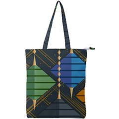 Background Colors Non Seamless Double Zip Up Tote Bag