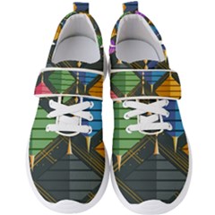 Background Colors Non Seamless Men s Velcro Strap Shoes