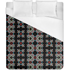 Pattern Black Background Texture Duvet Cover (California King Size)