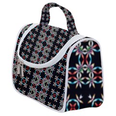 Pattern Black Background Texture Satchel Handbag