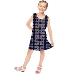 Pattern Black Background Texture Kids  Tunic Dress