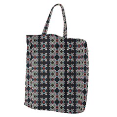 Pattern Black Background Texture Giant Grocery Tote