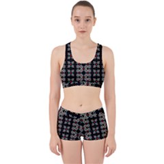 Pattern Black Background Texture Work It Out Gym Set