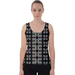 Pattern Black Background Texture Velvet Tank Top