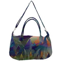 Mountains Abstract Mountain Range Removal Strap Handbag by Nexatart